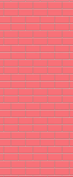 Red Brickbond Tile Acrylic Shower Wall Panel 2440mm x 1220mm ( 3mm Thick) - CladdTech