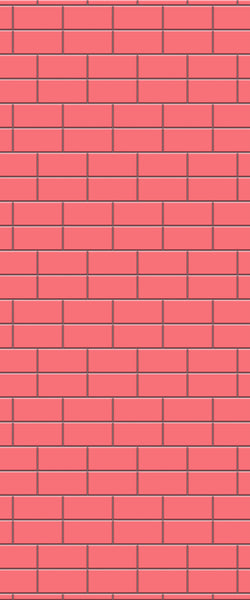 Red Brickbond Tile Acrylic Shower Wall Panel 2440mm x 1220mm ( 3mm Thick) - CladdTech