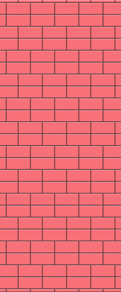 Red Brickbond Tile Acrylic Shower Wall Panel 2440mm x 1220mm ( 3mm Thick) - CladdTech