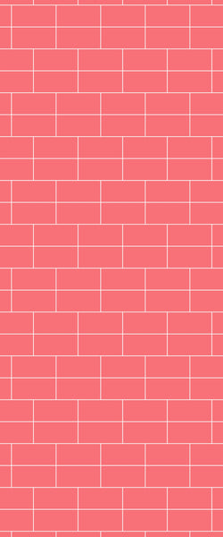 Red Brickbond Tile Acrylic Shower Wall Panel 2440mm x 1220mm ( 3mm Thick) - CladdTech
