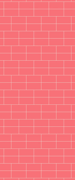 Red Brickbond Tile Acrylic Shower Wall Panel 2440mm x 1220mm ( 3mm Thick) - CladdTech