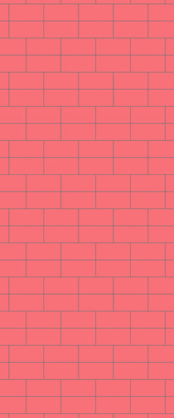 Red Brickbond Tile Acrylic Shower Wall Panel 2440mm x 1220mm ( 3mm Thick) - CladdTech