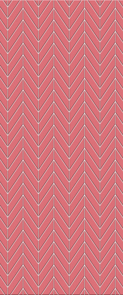 Red Chevron Tile Acrylic Shower Wall Panel 2440mm x 1220mm ( 3mm Thick) - CladdTech