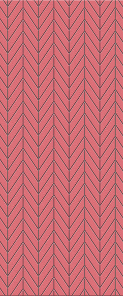 Red Chevron Tile Acrylic Shower Wall Panel 2440mm x 1220mm ( 3mm Thick) - CladdTech