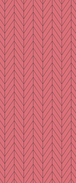 Red Chevron Tile Acrylic Shower Wall Panel 2440mm x 1220mm ( 3mm Thick) - CladdTech