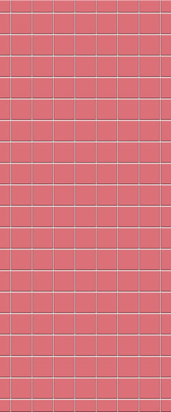 Red Checkerboard Tile Acrylic Shower Wall Panel 2440mm x 1220mm ( 3mm Thick) - CladdTech