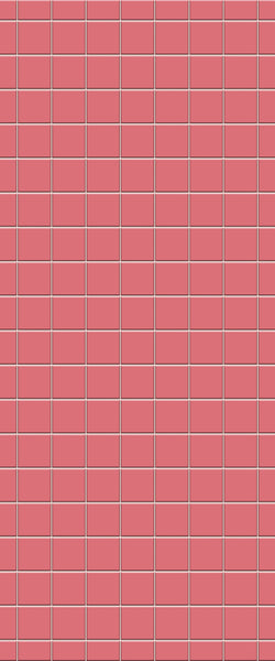 Red Checkerboard Tile Acrylic Shower Wall Panel 2440mm x 1220mm ( 3mm Thick) - CladdTech