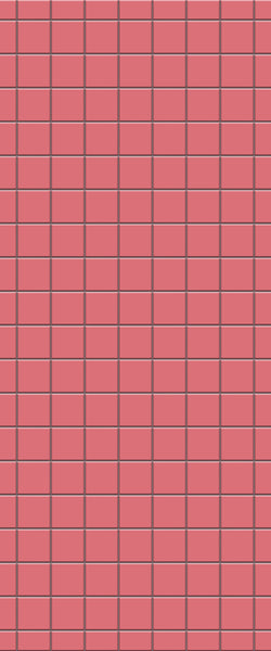 Red Checkerboard Tile Acrylic Shower Wall Panel 2440mm x 1220mm ( 3mm Thick) - CladdTech
