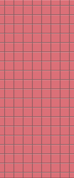 Red Checkerboard Tile Acrylic Shower Wall Panel 2440mm x 1220mm ( 3mm Thick) - CladdTech