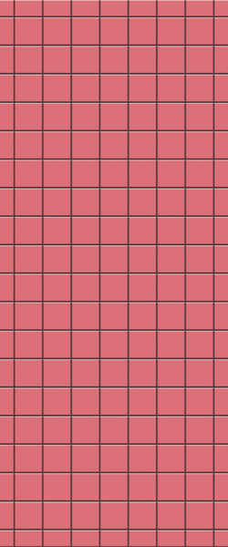 Red Checkerboard Tile Acrylic Shower Wall Panel 2440mm x 1220mm ( 3mm Thick) - CladdTech
