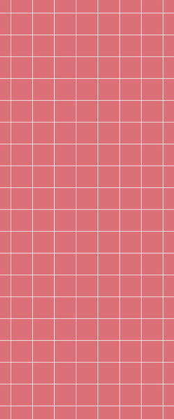 Red Checkerboard Tile Acrylic Shower Wall Panel 2440mm x 1220mm ( 3mm Thick) - CladdTech