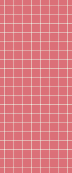 Red Checkerboard Tile Acrylic Shower Wall Panel 2440mm x 1220mm ( 3mm Thick) - CladdTech