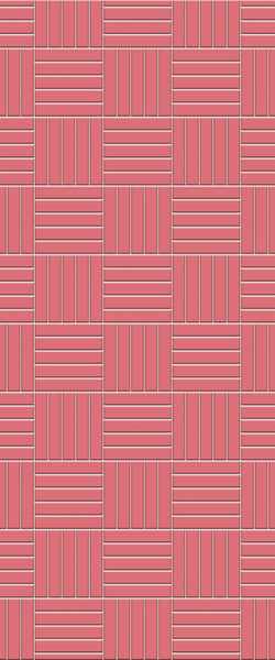 Red Mosaic Tile Acrylic Shower Wall Panel 2440mm x 1220mm ( 3mm Thick) - CladdTech