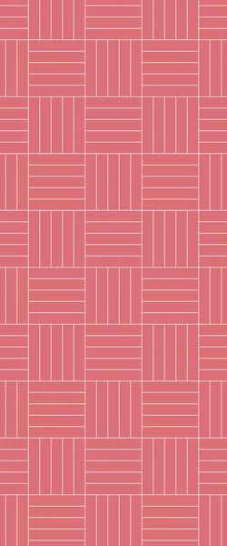 Red Mosaic Tile Acrylic Shower Wall Panel 2440mm x 1220mm ( 3mm Thick) - CladdTech