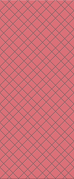 Red Basket Weave Tile Acrylic Shower Panel 2440mm x 1220mm ( 3mm Thick) - CladdTech