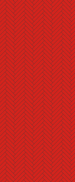 Red Single Herringbone Tile Acrylic Shower Panel 2440mm x 1220mm ( 3mm Thick) - CladdTech
