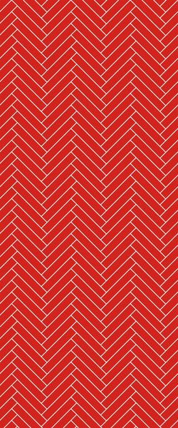 Red Double Herringbone Tile Acrylic Shower Panel 2440mm x 1220mm ( 3mm Thick) - CladdTech