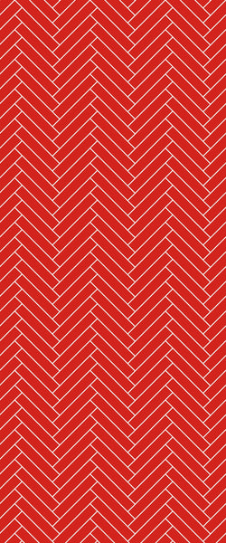 Red Double Herringbone Tile Acrylic Shower Panel 2440mm x 1220mm ( 3mm Thick) - CladdTech