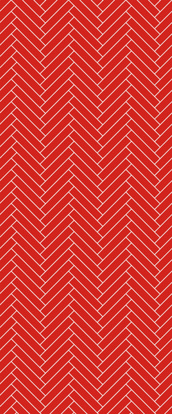 Red Double Herringbone Tile Acrylic Shower Panel 2440mm x 1220mm ( 3mm Thick) - CladdTech
