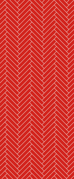 Red Double Herringbone Tile Acrylic Shower Panel 2440mm x 1220mm ( 3mm Thick) - CladdTech