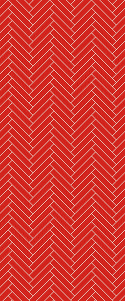 Red Double Herringbone Tile Acrylic Shower Panel 2440mm x 1220mm ( 3mm Thick) - CladdTech