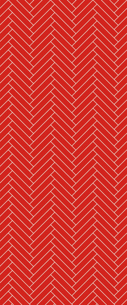 Red Double Herringbone Tile Acrylic Shower Panel 2440mm x 1220mm ( 3mm Thick) - CladdTech