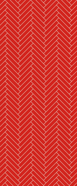 Red Double Herringbone Tile Acrylic Shower Panel 2440mm x 1220mm ( 3mm Thick) - CladdTech