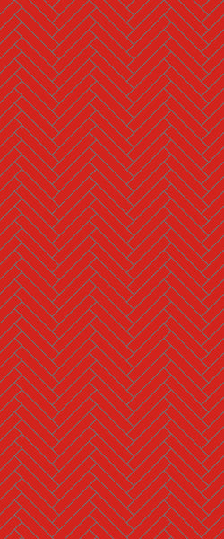 Red Double Herringbone Tile Acrylic Shower Panel 2440mm x 1220mm ( 3mm Thick) - CladdTech