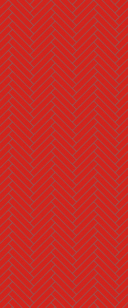 Red Double Herringbone Tile Acrylic Shower Panel 2440mm x 1220mm ( 3mm Thick) - CladdTech