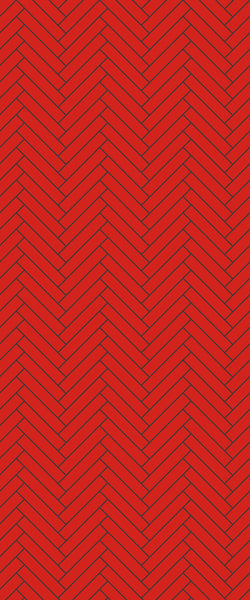 Red Double Herringbone Tile Acrylic Shower Panel 2440mm x 1220mm ( 3mm Thick) - CladdTech