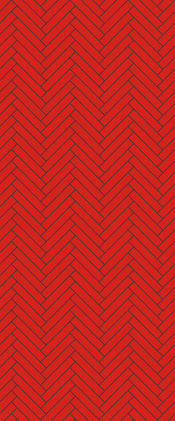 Red Double Herringbone Tile Acrylic Shower Panel 2440mm x 1220mm ( 3mm Thick) - CladdTech