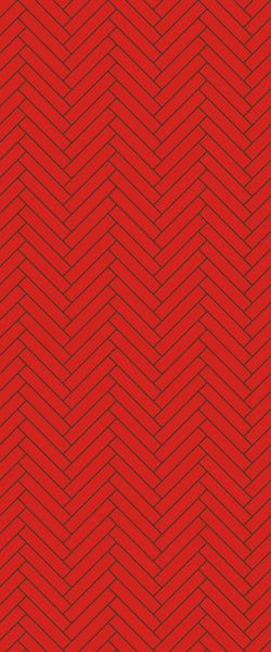 Red Double Herringbone Tile Acrylic Shower Panel 2440mm x 1220mm ( 3mm Thick) - CladdTech