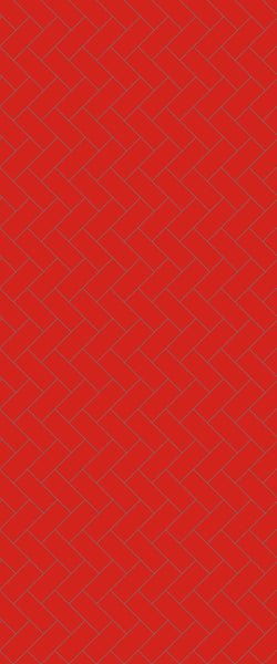Red Diagonal Herringbone Tile Acrylic Shower Panel 2440mm x 1220mm ( 3mm Thick) - CladdTech