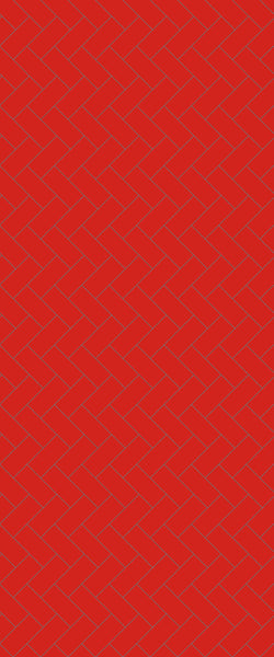 Red Diagonal Herringbone Tile Acrylic Shower Panel 2440mm x 1220mm ( 3mm Thick) - CladdTech