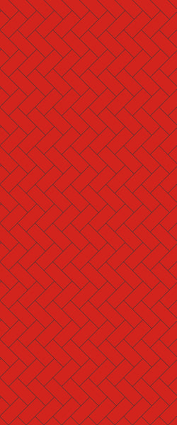 Red Diagonal Herringbone Tile Acrylic Shower Panel 2440mm x 1220mm ( 3mm Thick) - CladdTech