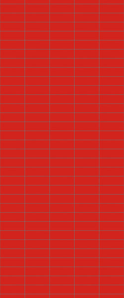 Red Horizontal Block Tile Acrylic Shower Panel 2440mm x 1220mm ( 3mm Thick) - CladdTech