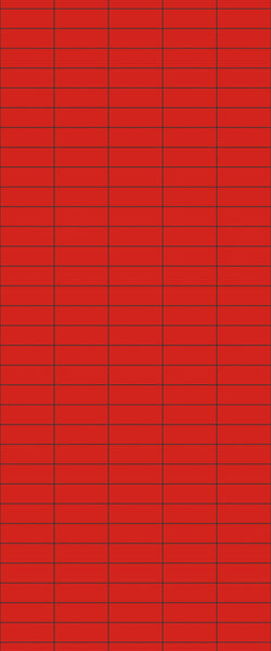 Red Horizontal Block Tile Acrylic Shower Panel 2440mm x 1220mm ( 3mm Thick) - CladdTech