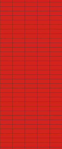 Red Horizontal Block Tile Acrylic Shower Panel 2440mm x 1220mm ( 3mm Thick) - CladdTech