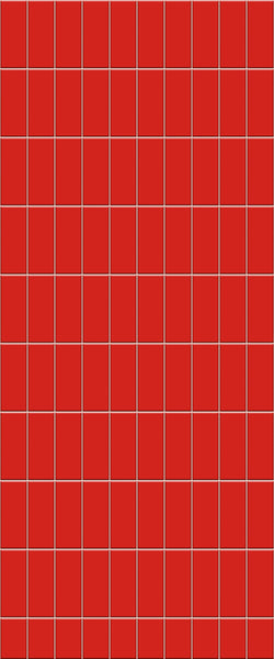 Red Vertical Block Tile Acrylic Shower Panel 2440mm x 1220mm ( 3mm Thick) - CladdTech