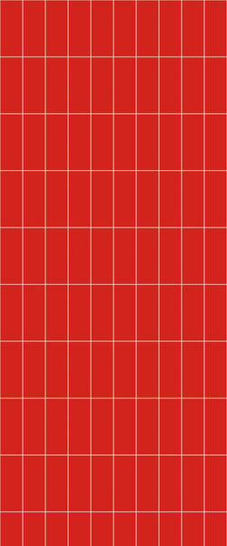 Red Vertical Block Tile Acrylic Shower Panel 2440mm x 1220mm ( 3mm Thick) - CladdTech