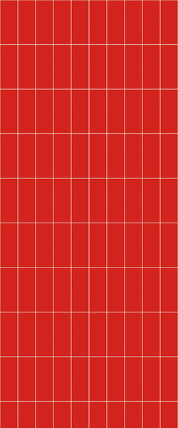 Red Vertical Block Tile Acrylic Shower Panel 2440mm x 1220mm ( 3mm Thick) - CladdTech