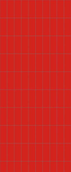 Red Vertical Block Tile Acrylic Shower Panel 2440mm x 1220mm ( 3mm Thick) - CladdTech