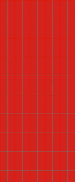 Red Vertical Block Tile Acrylic Shower Panel 2440mm x 1220mm ( 3mm Thick) - CladdTech