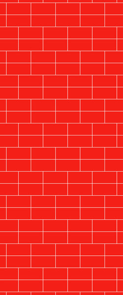 Red Brickbond Tile Acrylic Shower Wall Panel 2440mm x 1220mm ( 3mm Thick) - CladdTech