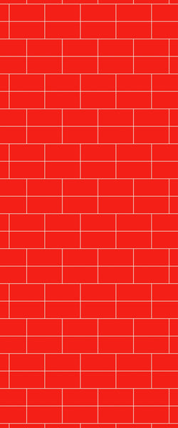 Red Brickbond Tile Acrylic Shower Wall Panel 2440mm x 1220mm ( 3mm Thick) - CladdTech