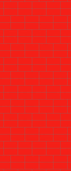Red Brickbond Tile Acrylic Shower Wall Panel 2440mm x 1220mm ( 3mm Thick) - CladdTech