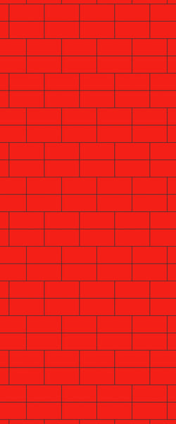 Red Brickbond Tile Acrylic Shower Wall Panel 2440mm x 1220mm ( 3mm Thick) - CladdTech