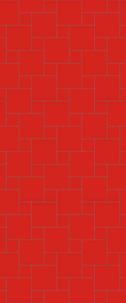 Red Pin Wheel Tile Acrylic Shower Wall Panel 2440mm x 1220mm ( 3mm Thick) - CladdTech