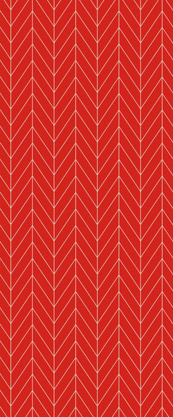 Red Chevron Tile Acrylic Shower Wall Panel 2440mm x 1220mm ( 3mm Thick) - CladdTech
