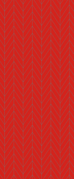 Red Chevron Tile Acrylic Shower Wall Panel 2440mm x 1220mm ( 3mm Thick) - CladdTech